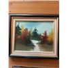 Image 3 : Framed Landscape Oil Painting Signed EWILD