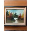 Image 4 : Framed Landscape Oil Painting Signed EWILD