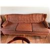 Image 1 : Three-Piece Upholstered Wood Sofa Set
