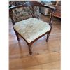 Image 4 : Wooden Chair with Curved Back and Upholstered
