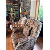 Image 3 : Floral Upholstery Wingback Armchair