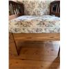 Image 4 : Oak Armchair With Floral Upholstery
