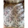 Image 5 : Oak Armchair With Floral Upholstery