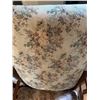 Image 6 : Oak Armchair With Floral Upholstery