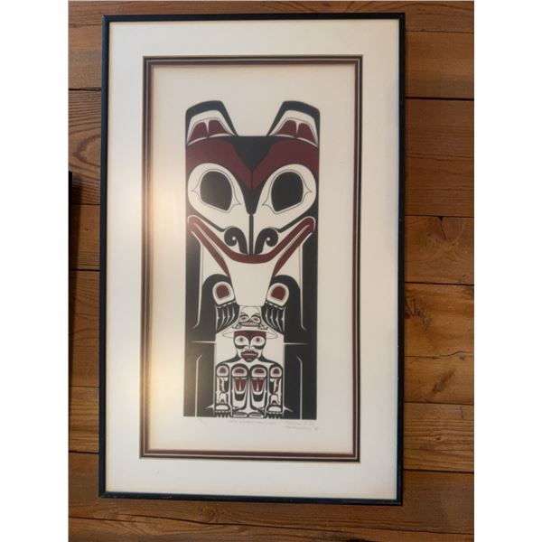 Framed Northwest Coast Native Print 24x16