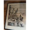 Image 3 : Framed Art Lot, Three Pieces Assorted