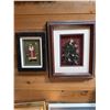 Image 1 : Framed Christmas Art Santa and Tree Set