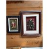 Image 2 : Framed Christmas Art Santa and Tree Set