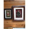 Image 3 : Framed Christmas Art Santa and Tree Set