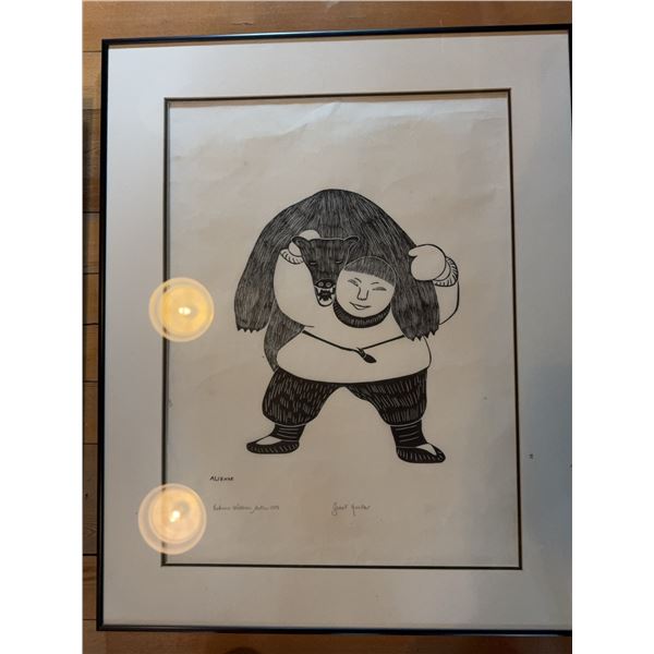 Aliknak Great Hunter Ink Drawing 1973