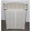 Image 5 : VINTAGE METAL LAUNDRY BASKET WITH MATCHING WASTE BASKETS