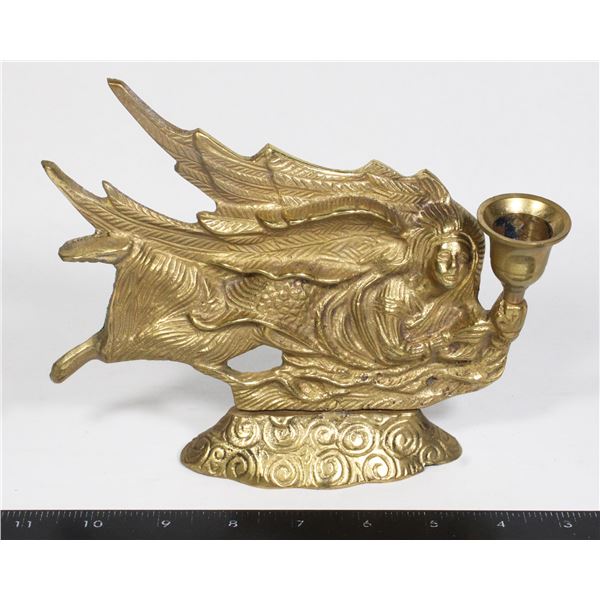 BRASS ANGEL CANDLE