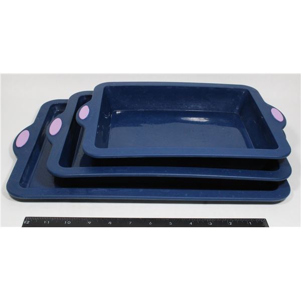 3 RUBBER PAN SET