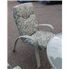 Image 6 : GREEN + TAN PATIO SET WITH UMBRELLA + STAND