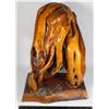 Image 1 : VINTAGE KNOTTED WOOD LAMP
