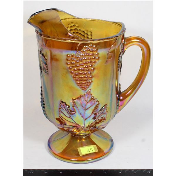 INDIANA GLASS HARVEST GRAPE MARIGOLD CARNIVAL GLASS PICTURE