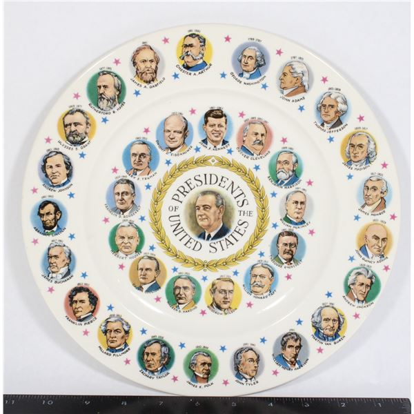 THE PRESIDENTS OF THE UNITED STATES MEMORABILIA COLLECTOR PLATE