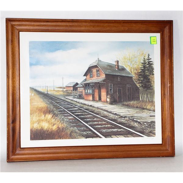 "THE C+E STATION 1891" BY CANADIAN ARTIST JOAN HEALEY