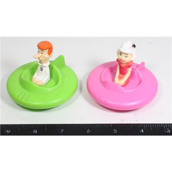 1989 WENDY'S - THE JETSONS IN THEIR ICONIC SPACE CARS