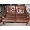 Image 2 : 3 PIECE RETRO BROWN, WELL LOVED FURNITURE SET