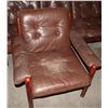 Image 4 : 3 PIECE RETRO BROWN, WELL LOVED FURNITURE SET