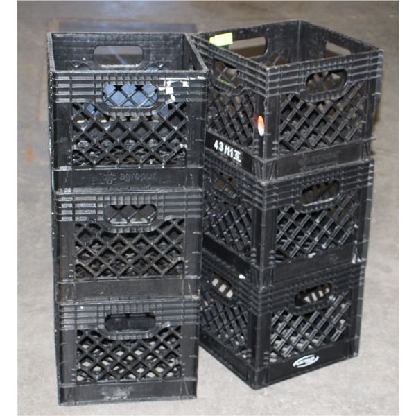 PLASTIC MILK CRATES