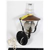 Image 1 : VINTAGE COPPER AND BLACK WALL SCONCE
