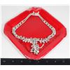 Image 1 : VINTAGE RHINESTONE COSTUME NECKLACE