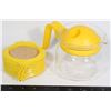 Image 1 : POST-MODERN WITH SPACE AGE GERMAN MADE GLASS TEAPOT / COFFEE CARAFE