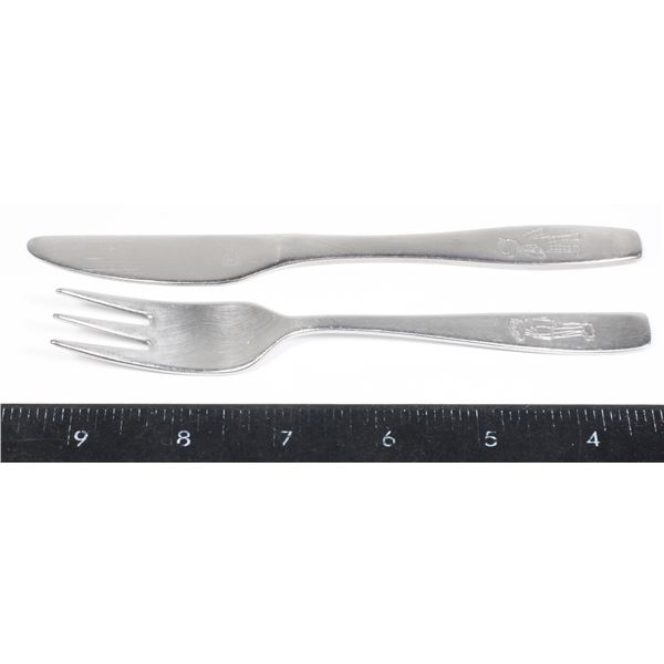 RUPERT BEAR - CHILD'S KNIFE+FORK SET