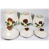 Image 2 : ARNEL MOLD MUSHROOM KITCHEN CANISTERS