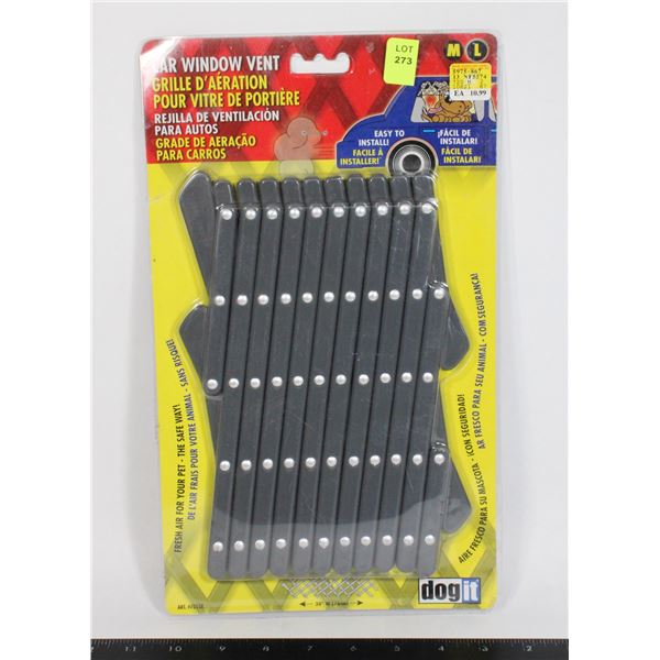 CAR WINDOW VENT FOR DOGS