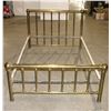 Image 1 : VINTAGE TWIN SIZE BRASS BEDFRAME WITH RAILS