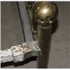 Image 5 : VINTAGE TWIN SIZE BRASS BEDFRAME WITH RAILS