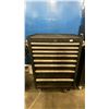 Image 1 : PORTER CABLE 8 DRAWER BLACK MOBILE TOOL CABINET WITH ASSORTED TOOL CONTENTS
