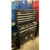 Image 2 : HUSKY BLACK MOBILE 6 DRAWER TOOL STORAGE CHEST AND CABINET COMBO