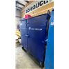 Image 2 : BLUE METAL MOBILE 2 DOOR JOB BOX STORAGE CABINET APPROX 60"W X 24"D X 69"H