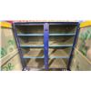 Image 3 : BLUE METAL MOBILE 2 DOOR JOB BOX STORAGE CABINET APPROX 60"W X 24"D X 69"H