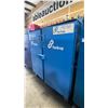 Image 2 : BLUE METAL MOBILE 2 DOOR JOB BOX STORAGE CABINET APPROX 60"W X 24"D X 69"H