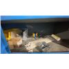 Image 7 : BLUE METAL MOBILE 2 DOOR JOB BOX STORAGE CABINET APPROX 60"W X 24"D X 69"H