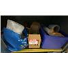 Image 10 : BLUE METAL MOBILE 2 DOOR JOB BOX STORAGE CABINET APPROX 60"W X 24"D X 69"H