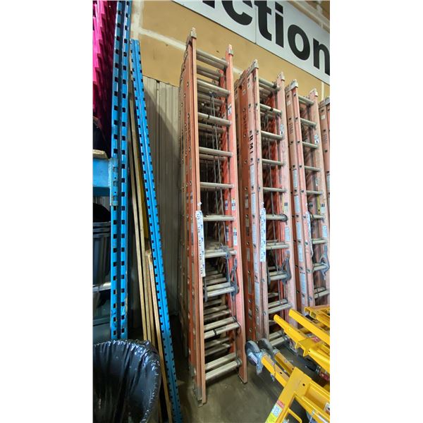 ALLRIGHT 20' ORANGE CARBON FIBER INDUSTRIAL EXTENSION LADDER