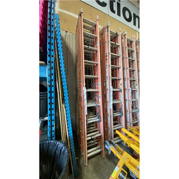 ALLRIGHT 20' ORANGE CARBON FIBER INDUSTRIAL EXTENSION LADDER