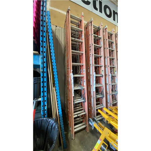 ALLRIGHT 20' ORANGE CARBON FIBER INDUSTRIAL EXTENSION LADDER