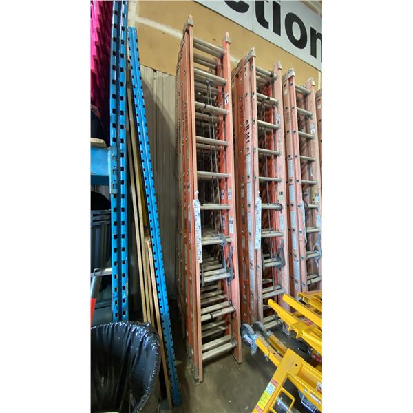 ALLRIGHT 20' ORANGE CARBON FIBER INDUSTRIAL EXTENSION LADDER