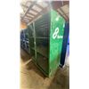 Image 2 : GREEN 2 DOOR METAL MESH 50"W X 28"D X 69"H HEAVY DUTY INDUSTRIAL TRANSPORT / STORAGE CART