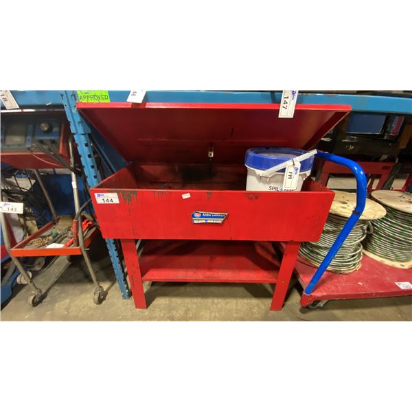 KING CANADA RED METAL PARTS WASHER & SPIL KLEEN UNIVERSAL SPILL KIT