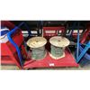 Image 1 : METAL PLATFORM CART WITH 2 LARGE SPOOLS OF TECH CABLE