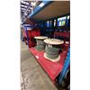 Image 2 : METAL PLATFORM CART WITH 2 LARGE SPOOLS OF TECH CABLE