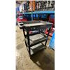Image 1 : ULINE BLACK PLASTIC MOBILE INDUSTRIAL PRODUCT CART